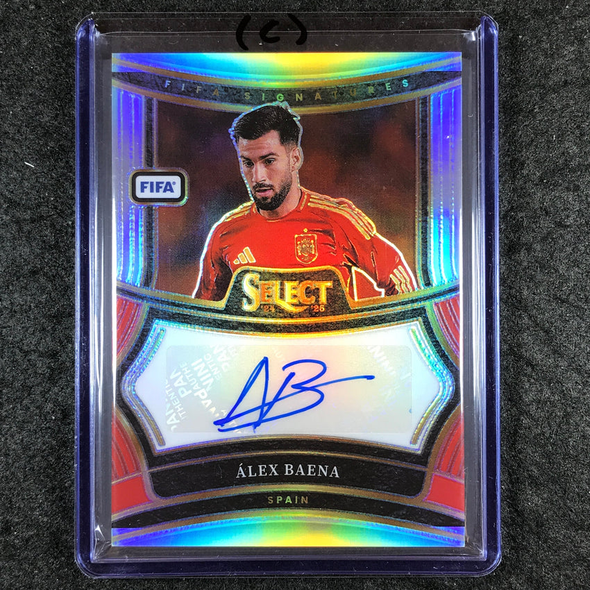 2024-25 Select FIFA ALEX BAENA Signatures Auto Silver Prizm #AB (C)