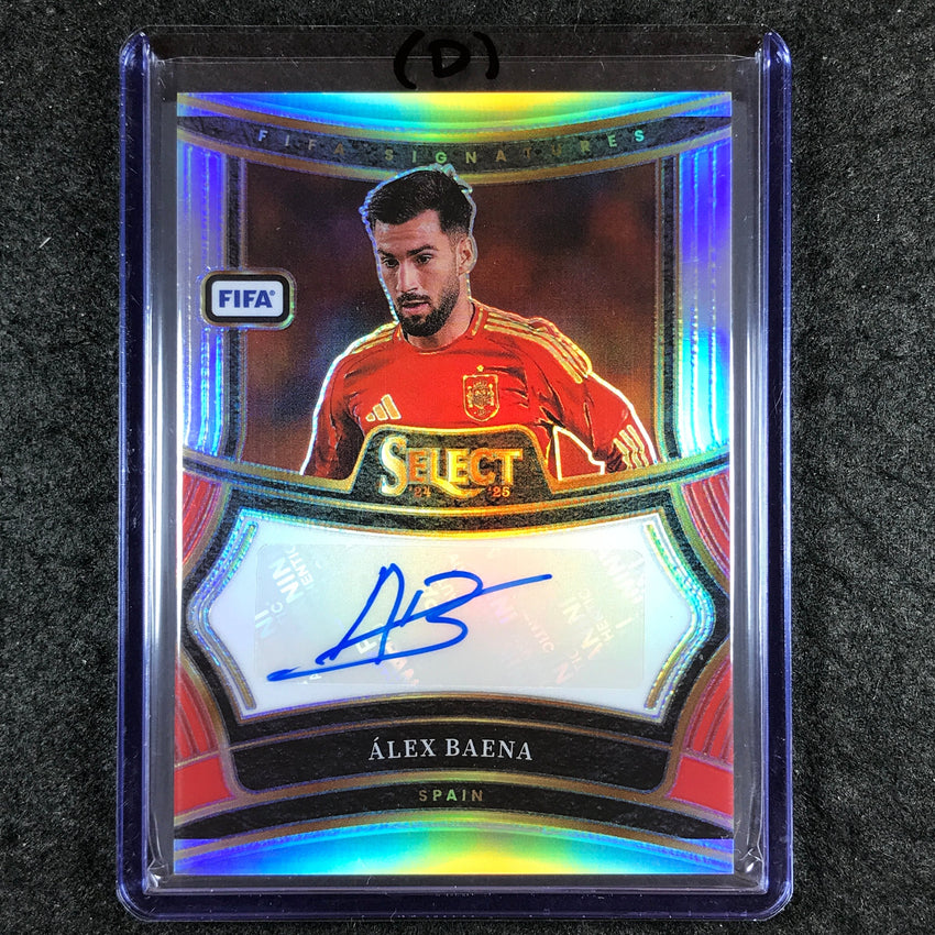 2024-25 Select FIFA ALEX BAENA Signatures Auto Silver Prizm #AB (D)