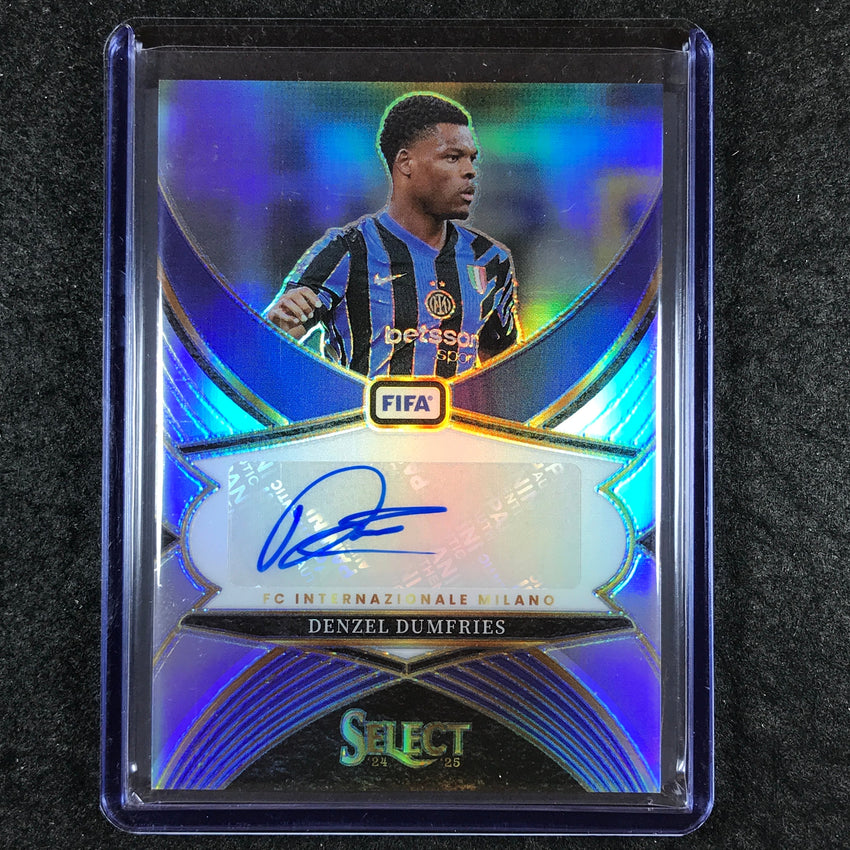 2024-25 Select FIFA DENZEL DUMFRIES Select Signatures Auto Silver Prizm #DD
