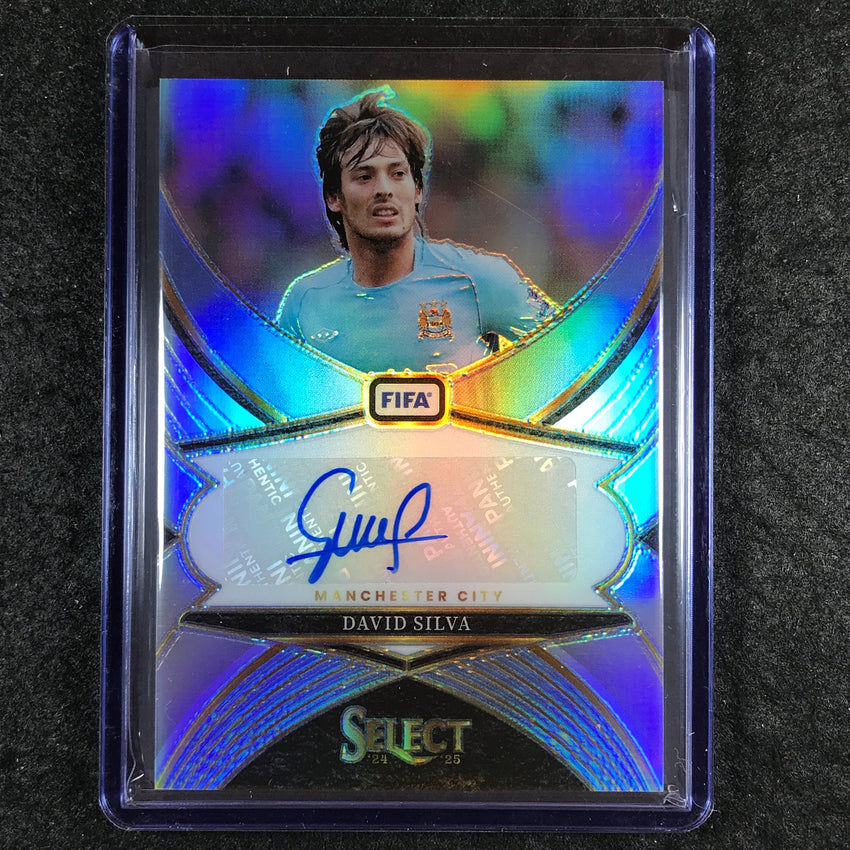2024-25 Select FIFA DAVID SILVA Select Signatures Auto Silver Prizm #DS