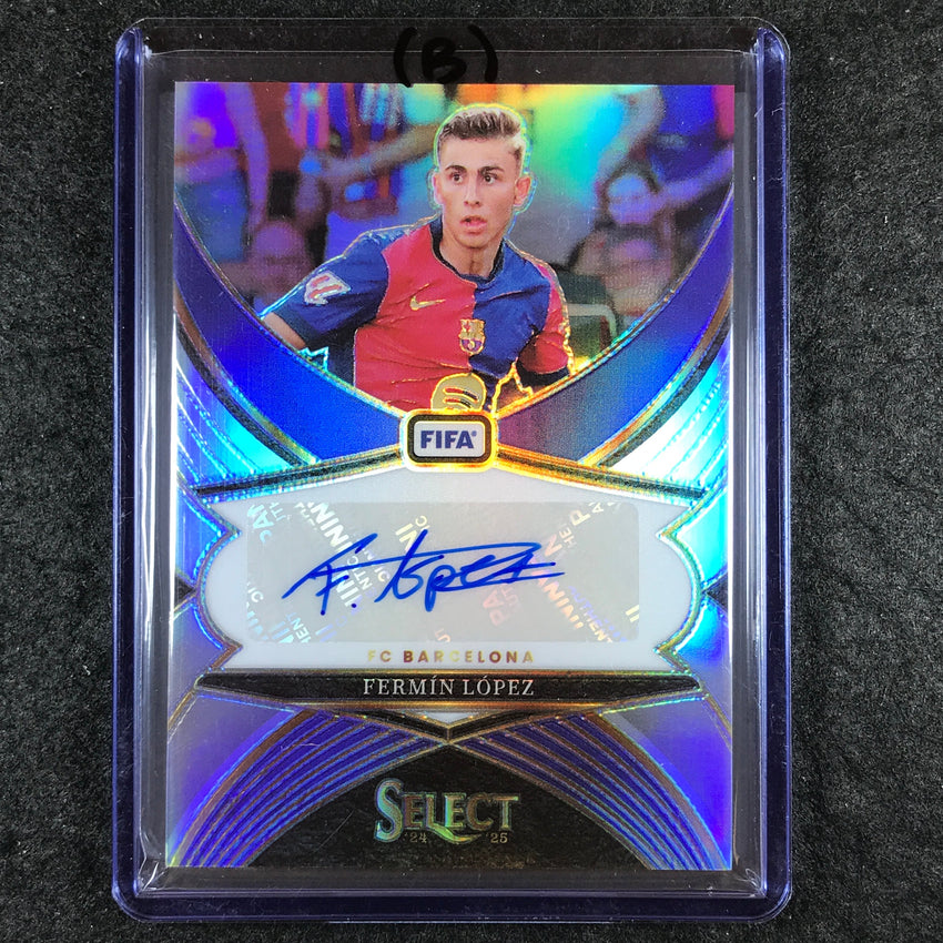 2024-25 Select FIFA FERMIN LOPEZ Select Signatures Auto Silver Prizm #FL (B)