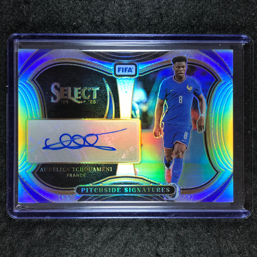 2024-25 Select FIFA AURELIEN TCHOUAMENI Pitchside Signatures Auto Silver #AT