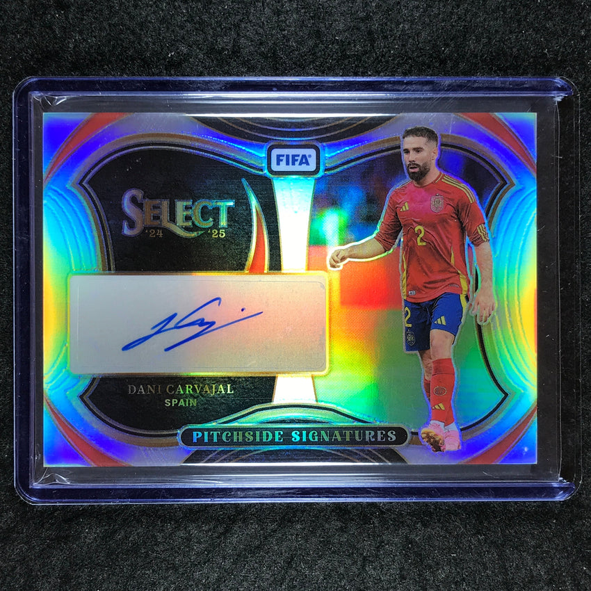 2024-25 Select FIFA DANI CARVAJAL Pitchside Signatures Auto Silver Prizm #DC