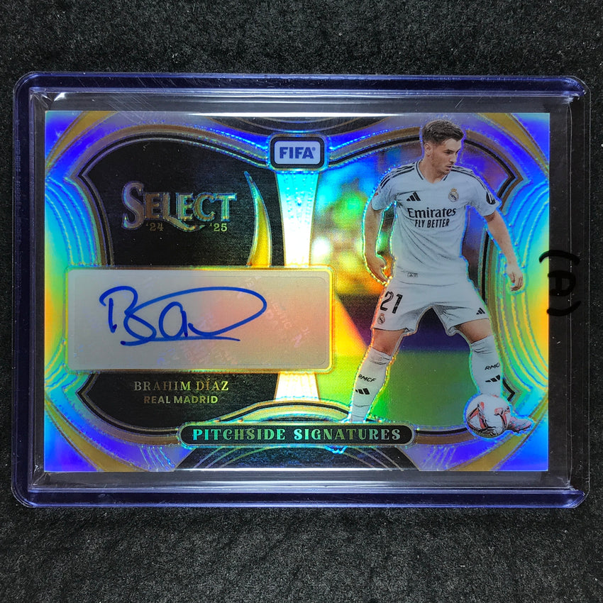 2024-25 Select FIFA BRAHIM DIAZ Pitchside Signatures Auto Silver Prizm #BD (A)