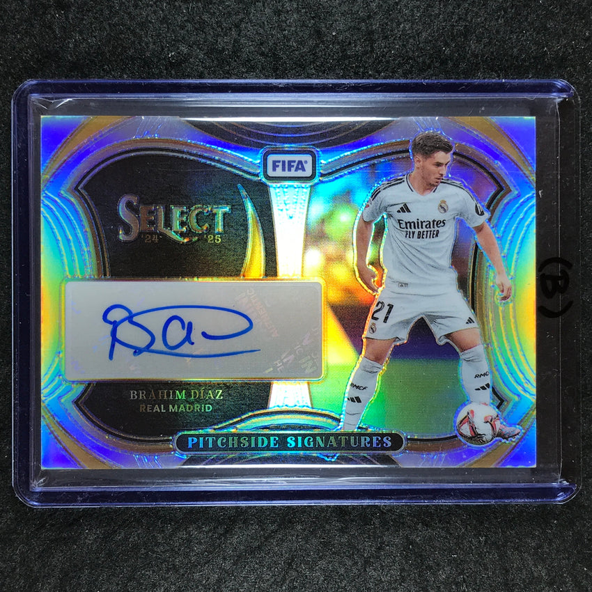 2024-25 Select FIFA BRAHIM DIAZ Pitchside Signatures Auto Silver Prizm #BD (B)