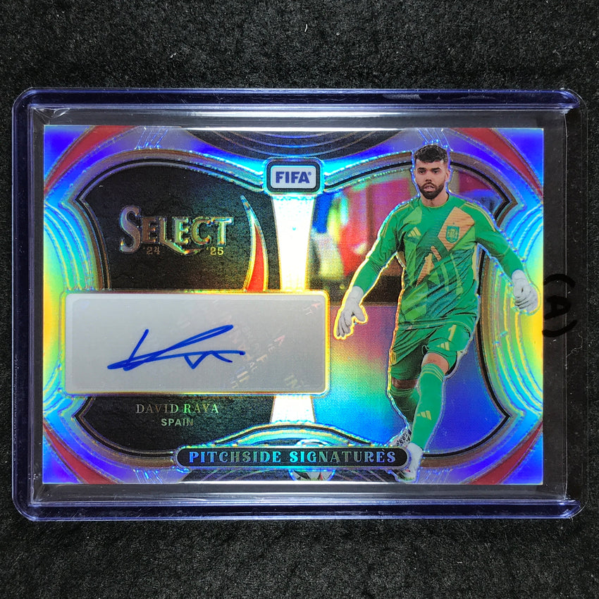 2024-25 Select FIFA DAVID RAYA Pitchside Signatures Auto Silver Prizm #DR (A)