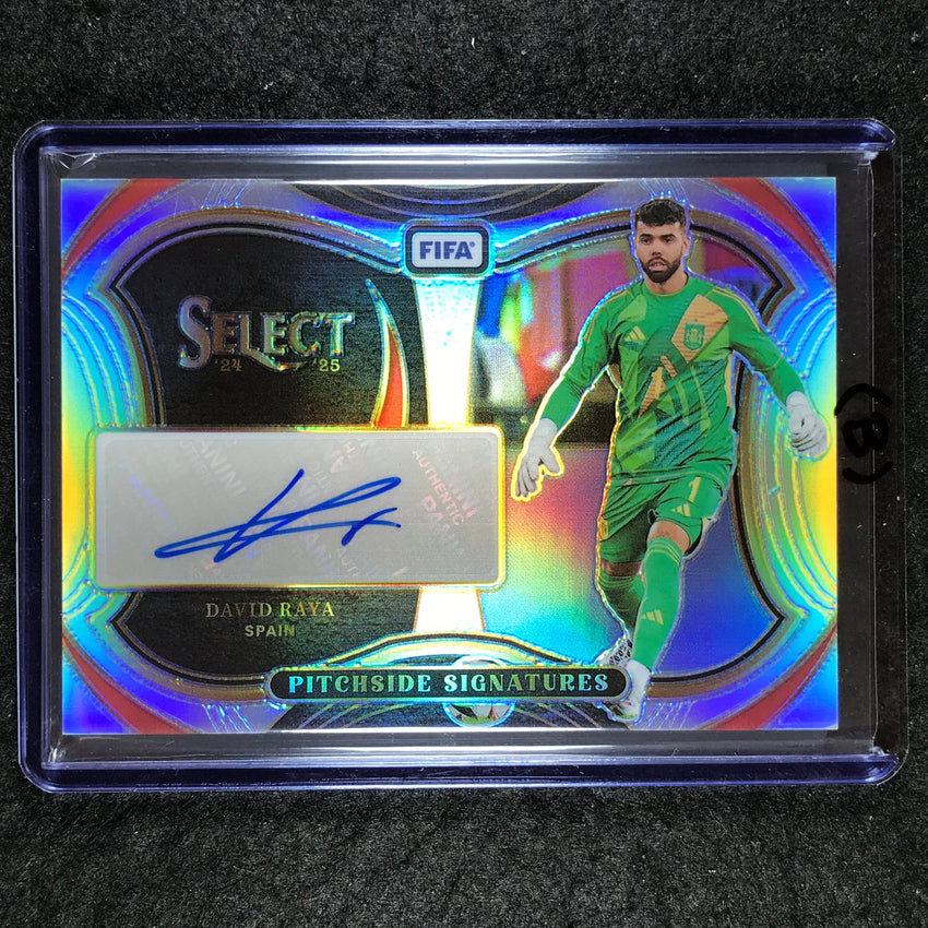 2024-25 Select FIFA DAVID RAYA Pitchside Signatures Auto Silver Prizm #DR (B)