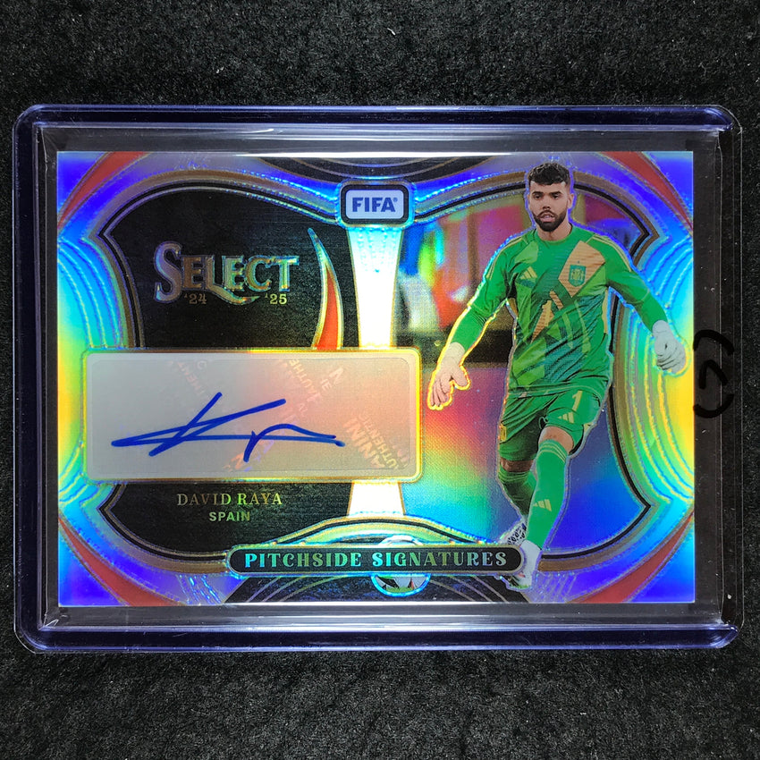 2024-25 Select FIFA DAVID RAYA Pitchside Signatures Auto Silver Prizm #DR (C)