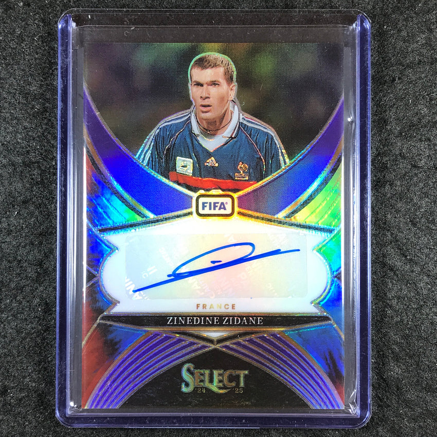 2024-25 Select FIFA ZINEDINE ZIDANE Select Signatures Auto Tie-Dye 18/25