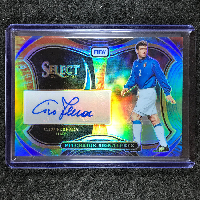 2024-25 Select FIFA CIRO FERRARA Pitchside Signatures Auto Tie-Dye 8/25