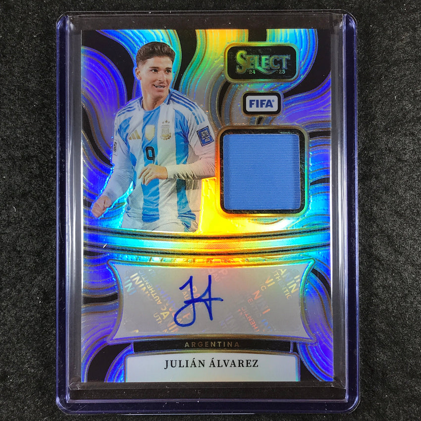2024-25 Select FIFA JULIAN ALVAREZ Autographed Memorabilia Jersey Silver #JA