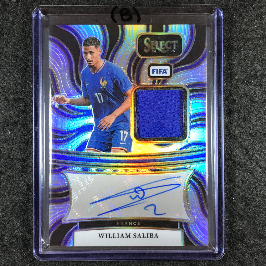 2024-25 Select FIFA WILLIAM SALIBA Autographed Memorabilia Jersey Silver #WS (B)