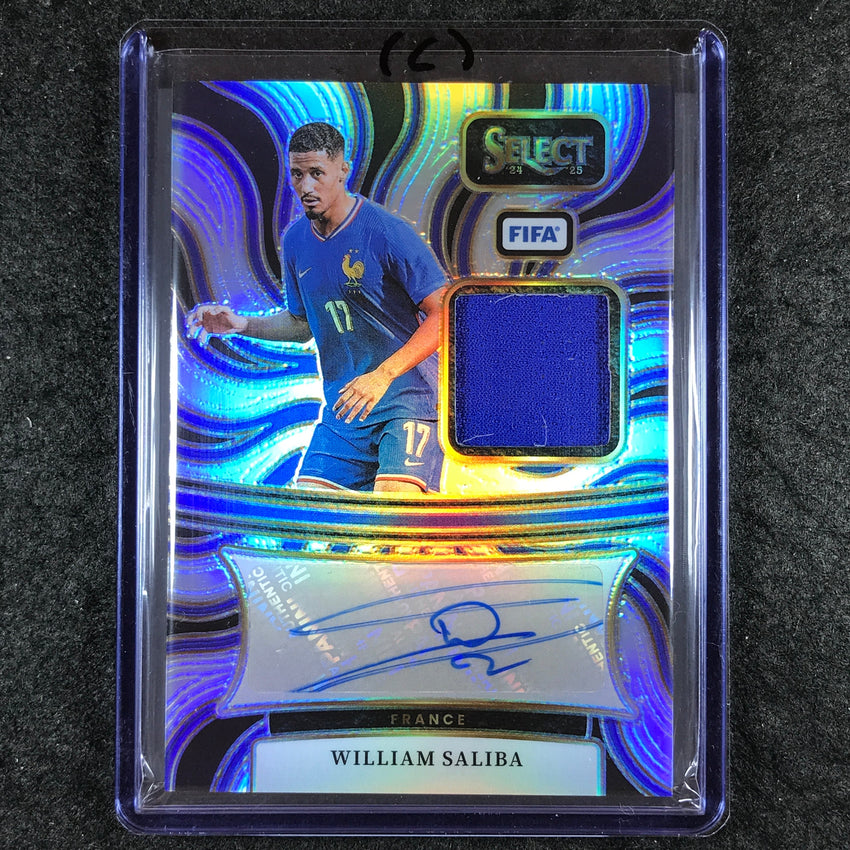 2024-25 Select FIFA WILLIAM SALIBA Autographed Memorabilia Jersey Silver #WS (C)