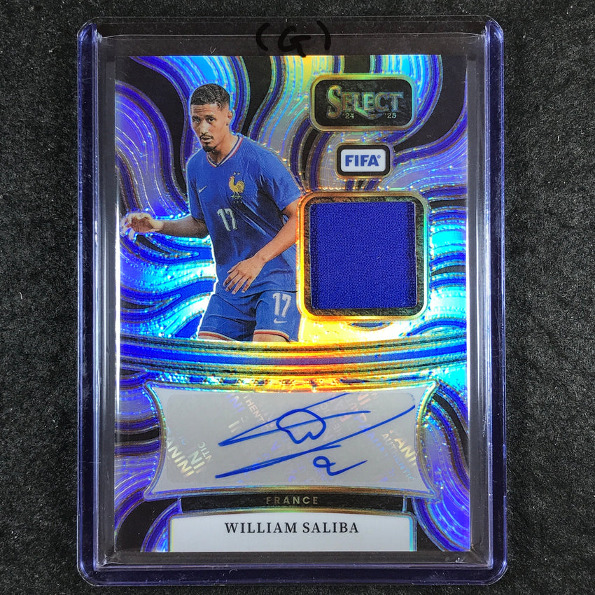 2024-25 Select FIFA WILLIAM SALIBA Autographed Memorabilia Jersey Silver #WS (G)