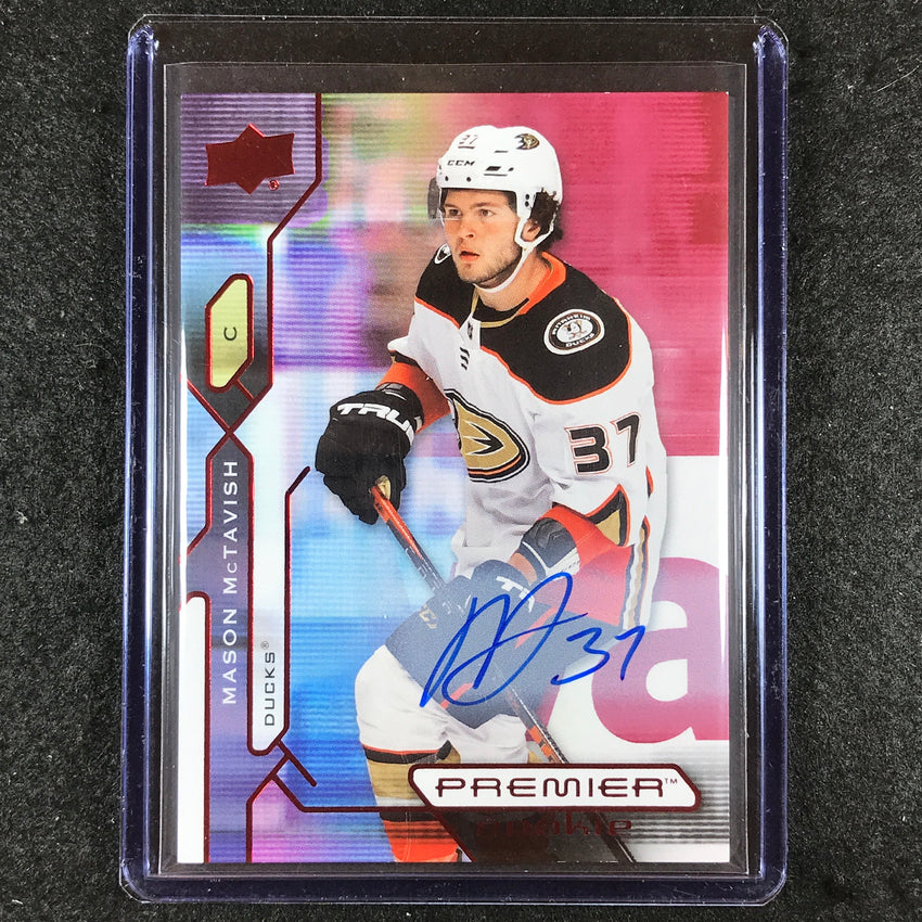 2021-22 Premier Hockey MASON MCTAVISH Base Rookie Auto #125
