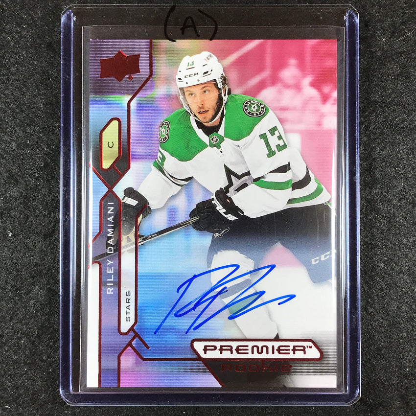 2021-22 Premier Hockey RILEY DAMIANI Base Rookie Auto #127 (A)