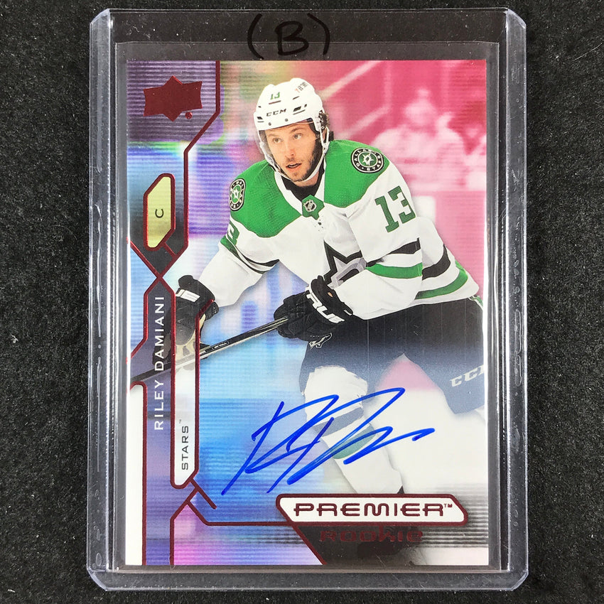 2021-22 Premier Hockey RILEY DAMIANI Base Rookie Auto #127 (B)