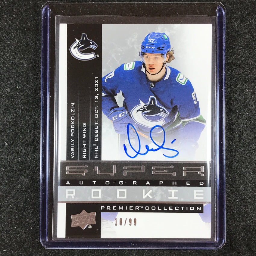 2021-22 Premier Hockey VASILY PODKOLZIN 20th Anniversary Rookie Auto 10/99
