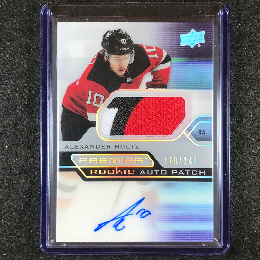 2021-22 Premier Hockey ALEXANDER HOLTZ Acetate Rookie Patch Auto 179/249