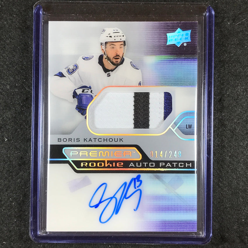 2021-22 Premier Hockey BORIS KATCHOUK Acetate Rookie Patch Auto 14/249