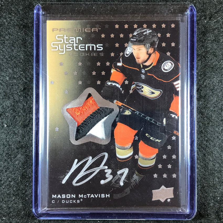 2021-22 Premier Hockey MASON MCTAVISH Star Systems Rookie Patch Auto 33/149