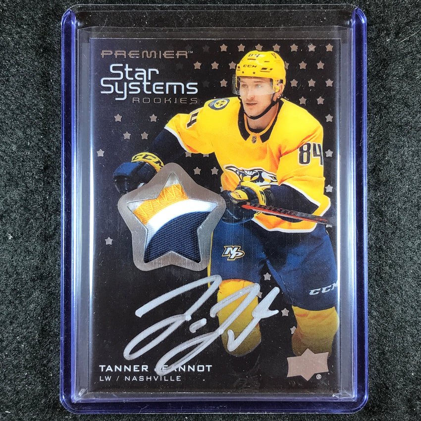 2021-22 Premier Hockey TANNER JEANNOT Star Systems Rookie Patch Auto 143/149