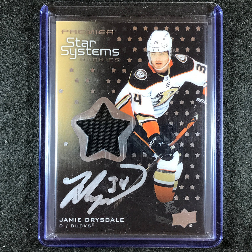 2021-22 Premier Hockey JAMIE DRYSDALE Star Systems Rookie Patch Auto 67/75