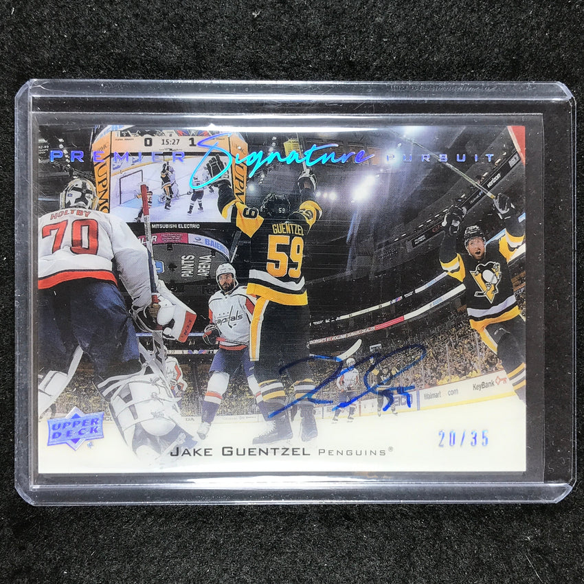 2021-22 Premier Hockey JAKE GUENTZEL 2020-21 Update Signature Pursuit Auto 20/35