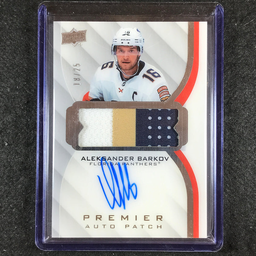 2021-22 Premier Hockey ALEKSANDER BARKOV 2020-21 Update Acetate Patch Auto 18/25