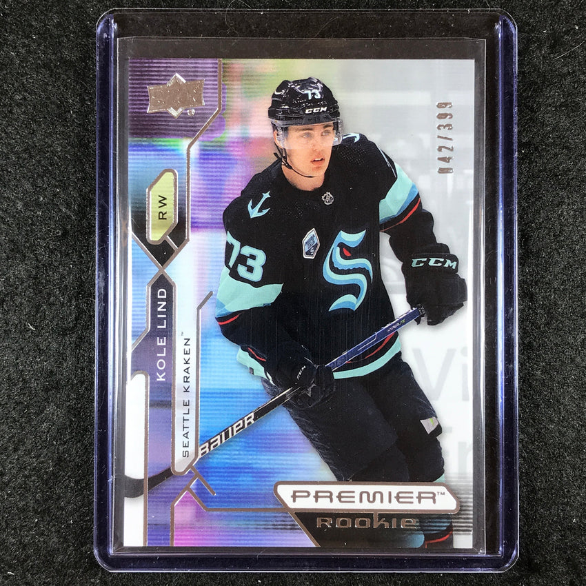 2021-22 Premier Hockey KOLE LIND Rookie Base 42/399 #148
