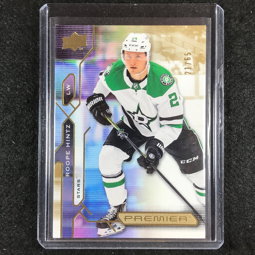 2021-22 Premier Hockey ROOPE HINTZ Base Gold 21/65 #60