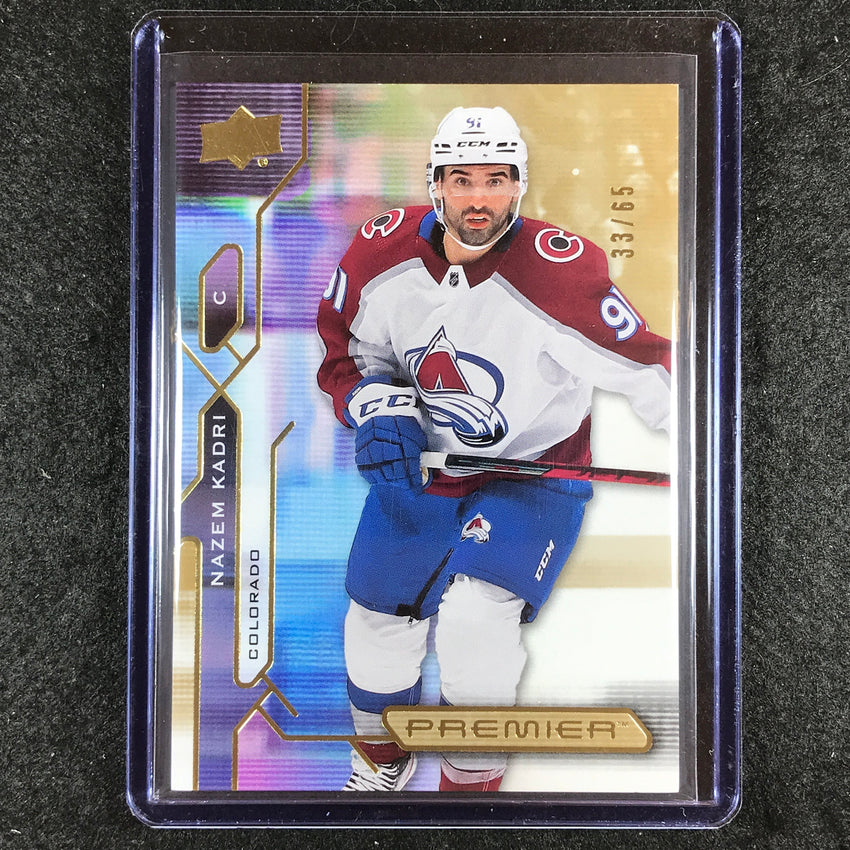 2021-22 Premier Hockey NAZEM KADRI Base Gold 33/65 #84