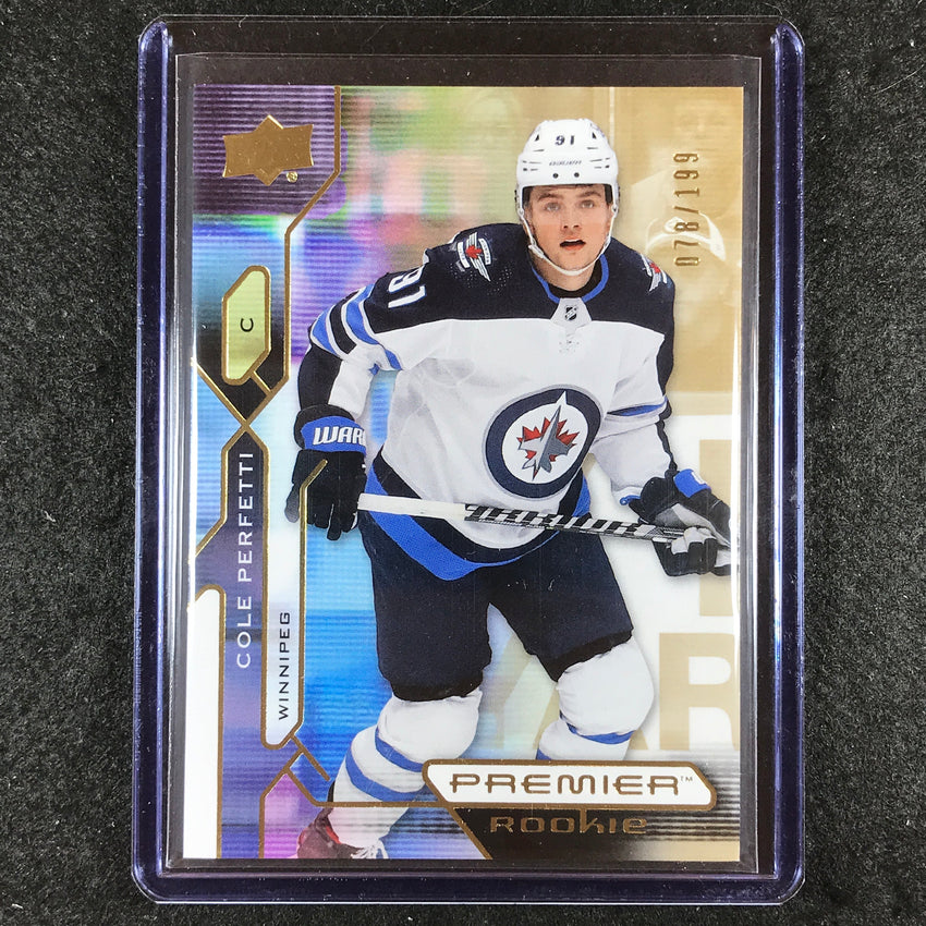 2021-22 Premier Hockey COLE PERFETTI Rookie Base Gold 78/199 #115