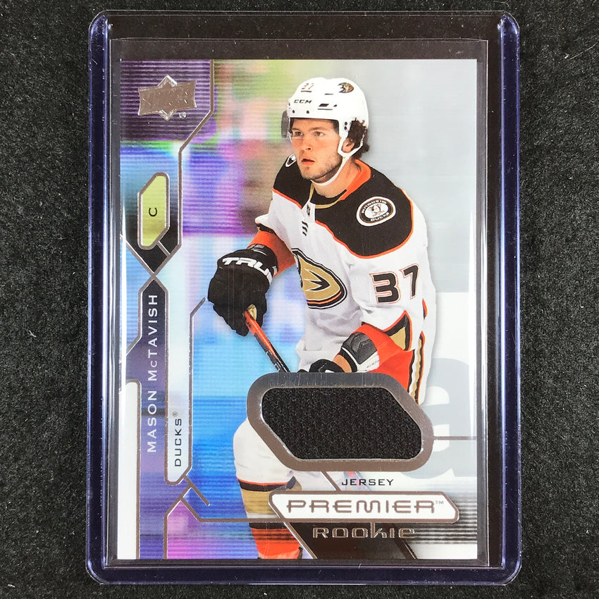 2021-22 Premier Hockey MASON MCTAVISH Base Rookie Jersey Relic #125