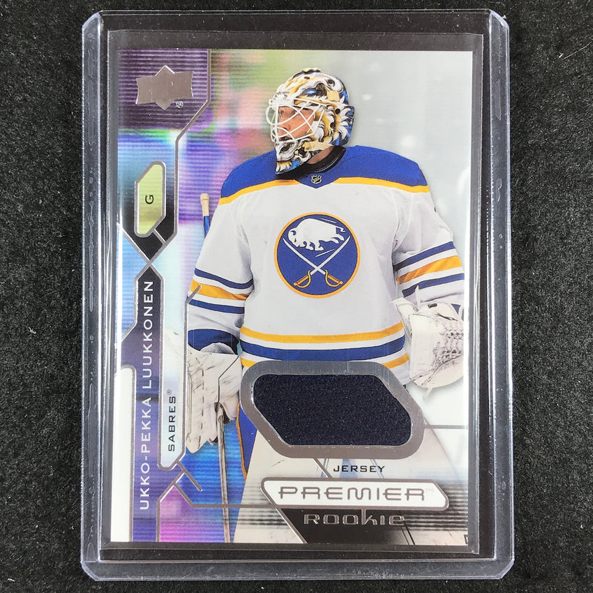 2021-22 Premier Hockey UKKO-PEKKA LUUKKONEN Base Rookie Jersey Relic #149