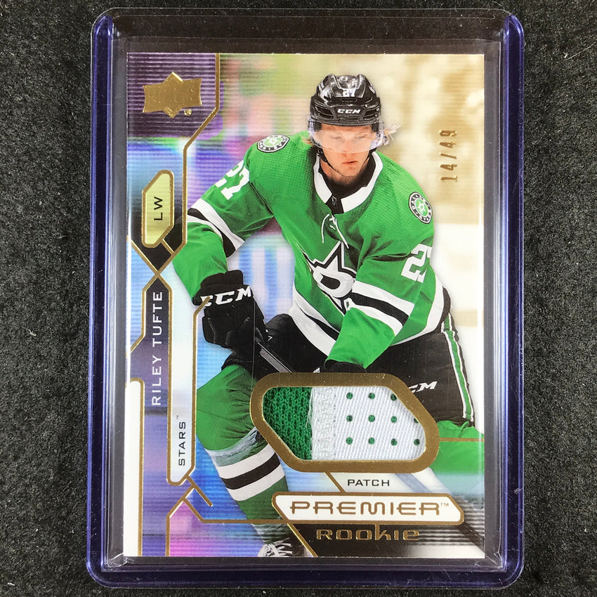 2021-22 Premier Hockey RILEY TUFTE Base Rookie Premium Memorabilia Patch 14/49