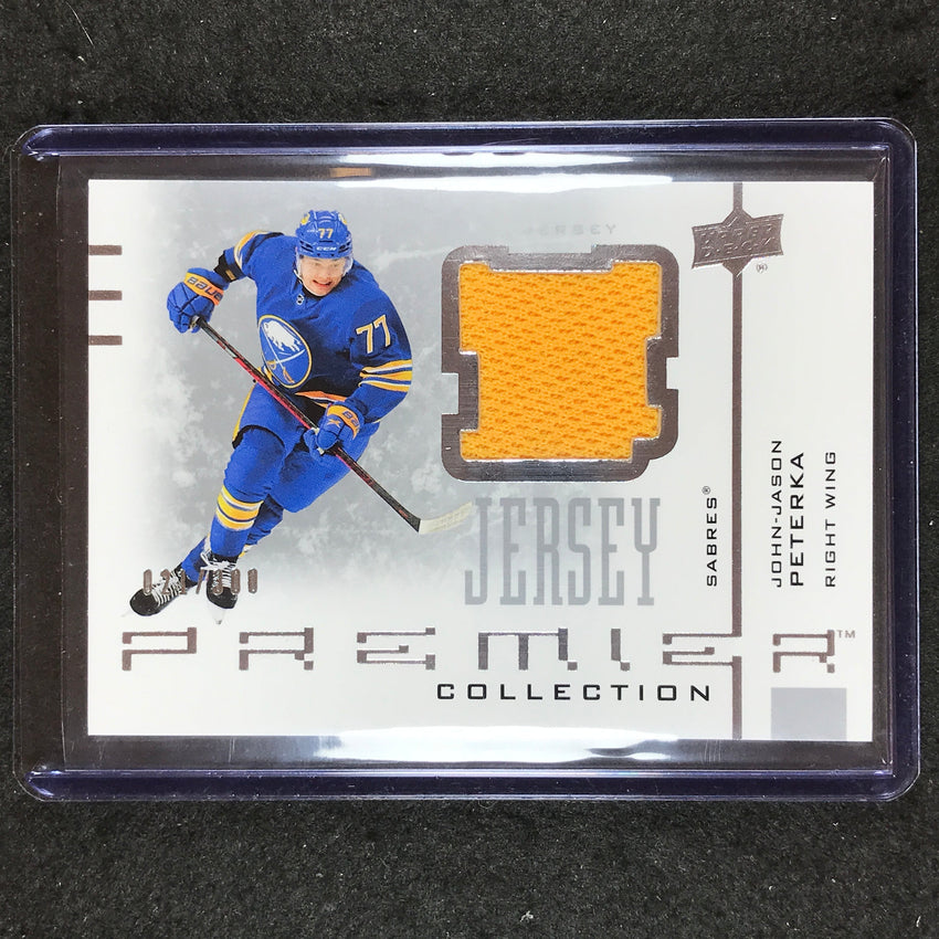 2021-22 Premier Hockey JOHN-JASON PETERKA 20th Anniversary Jersey Relic 21/300