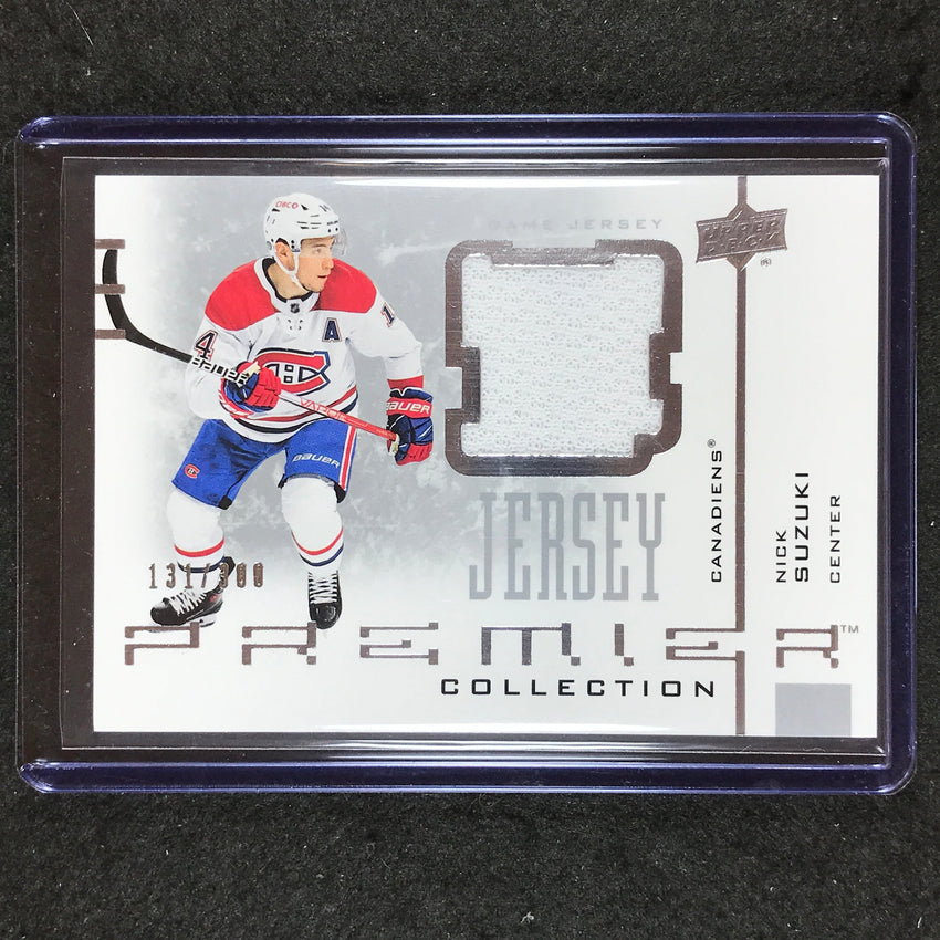 2021-22 Premier Hockey NICK SUZUKI 20th Anniversary Jersey Relic 131/300