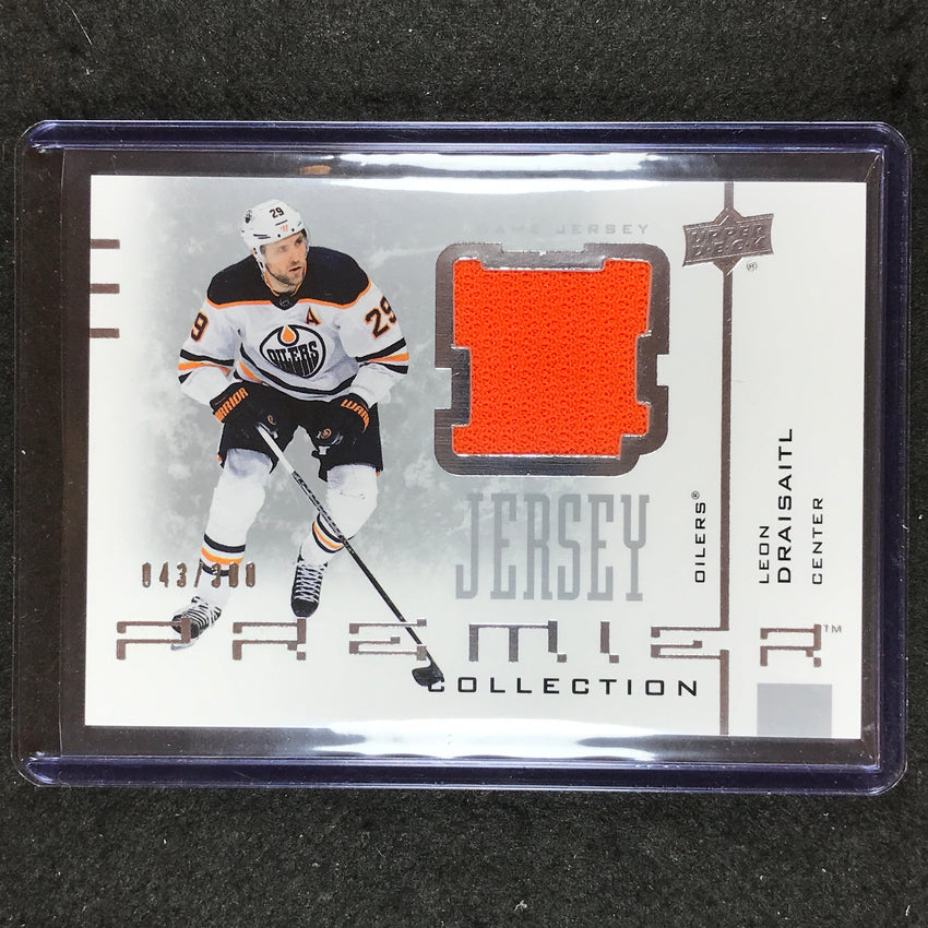 2021-22 Premier Hockey LEON DRAISAITL 20th Anniversary Jersey Relic 43/300