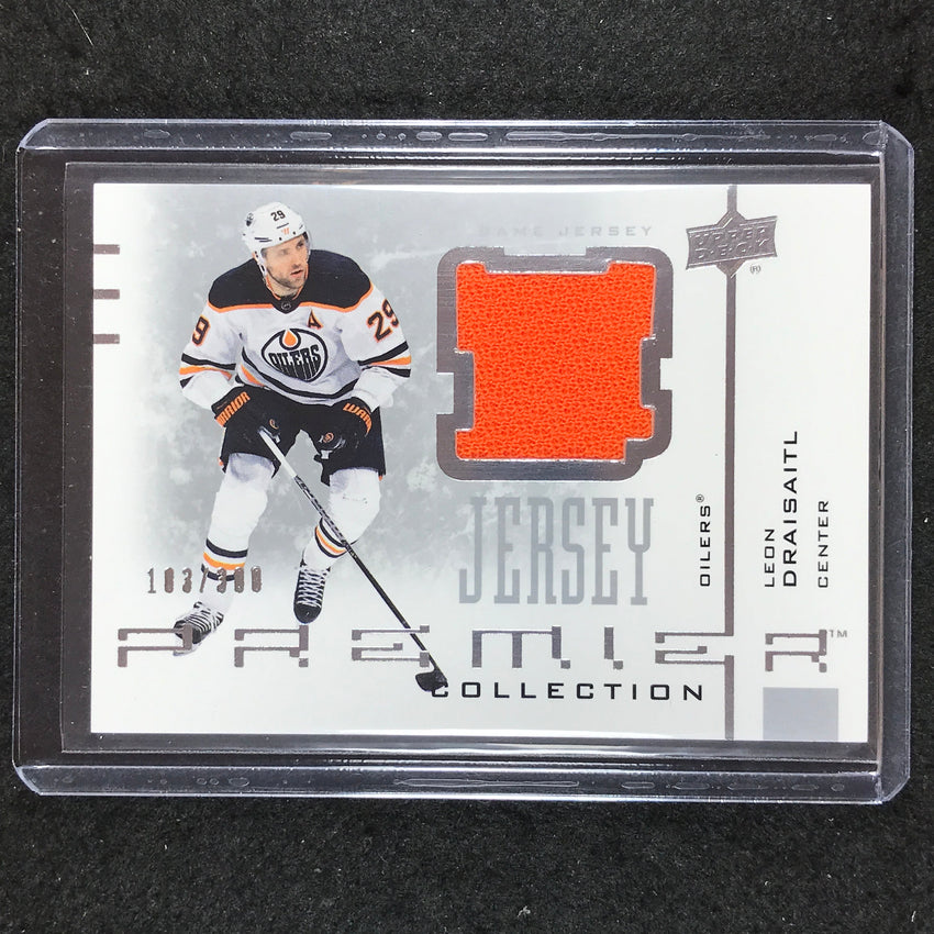 2021-22 Premier Hockey LEON DRAISAITL 20th Anniversary Jersey Relic 103/300