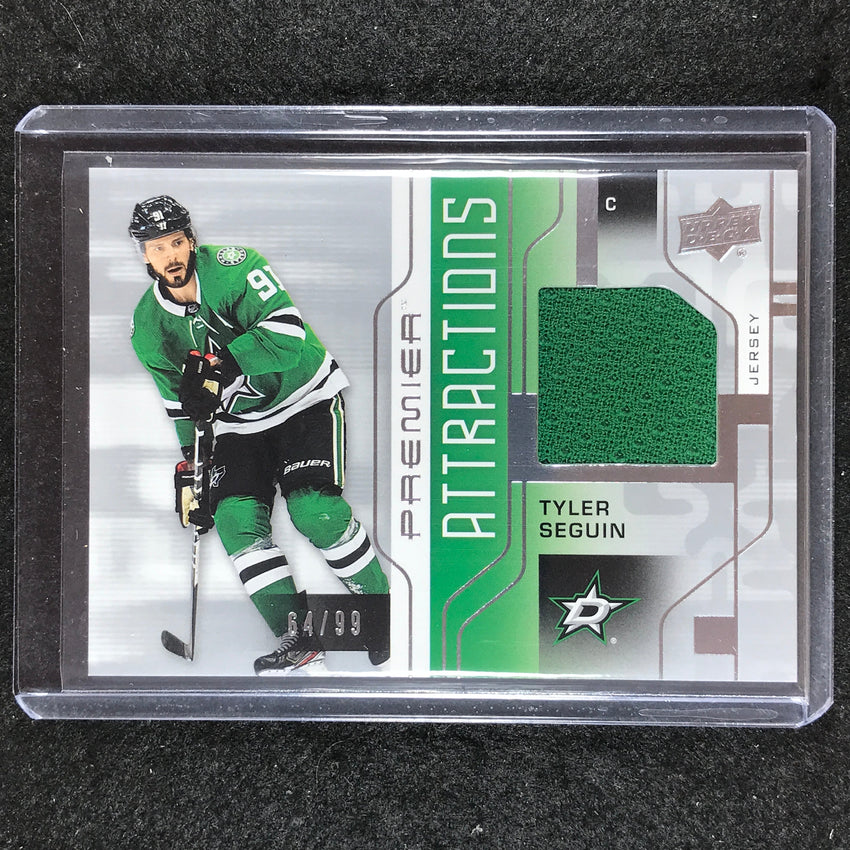 2021-22 Premier Hockey TYLER SEGUIN Premier Attractions Jersey Relic 64/99