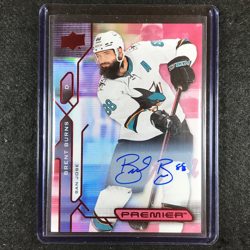 2021-22 Premier Hockey BRENT BURNS Base Auto #12