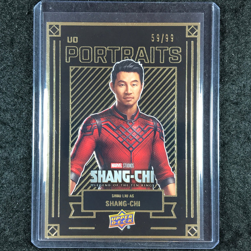 2024 Marvel Studios Series 2 SIMU LIU AS SHANG-CHI UD Portraits Gold 59/99 #40