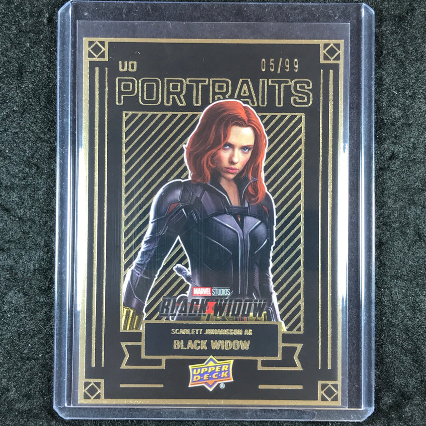 2024 Marvel Studios S2 SCARLETT JOHANSSON BLACK WIDOW UD Portraits Gold 5/99