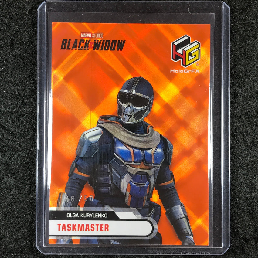 2024 Marvel Studios Series 2 OLGA KURYLENKO TASKMASTER HoloGrFx Orange 46/50 #53