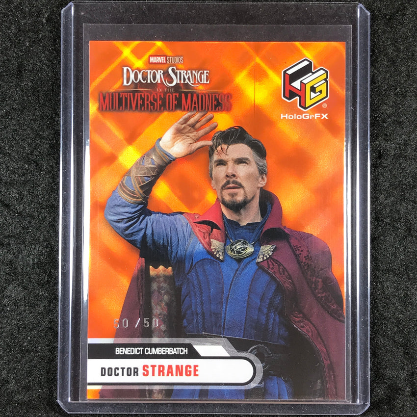 2024 Marvel Studios Series 2 CUMBERBATCH AS DOCTOR STRANGE HoloGrFx Orange 50/50