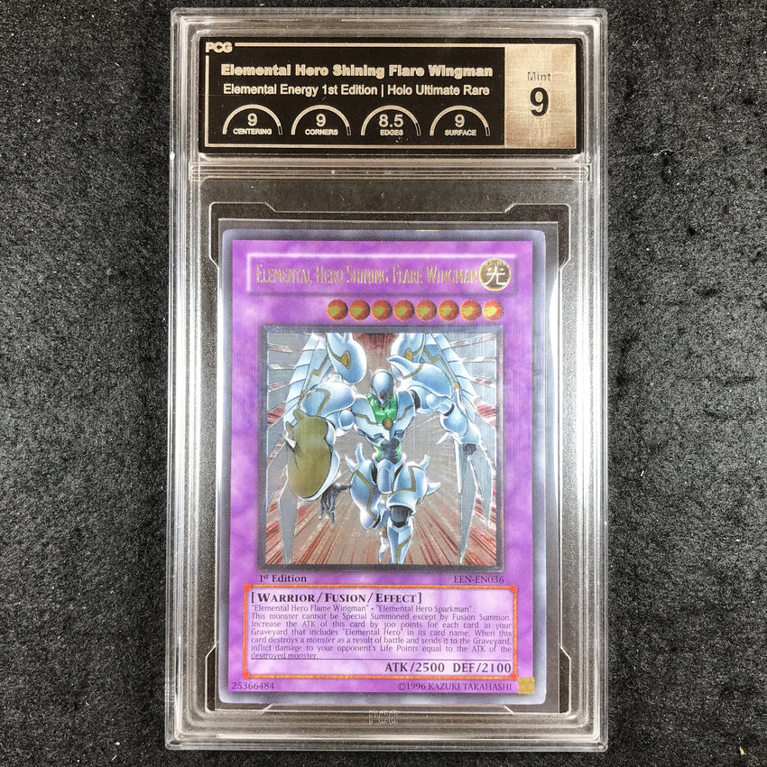 PCG 9 Elemental Hero Shining Flare Wingman - EEN-EN037 - Ultimate Rare 1st Edition 028
