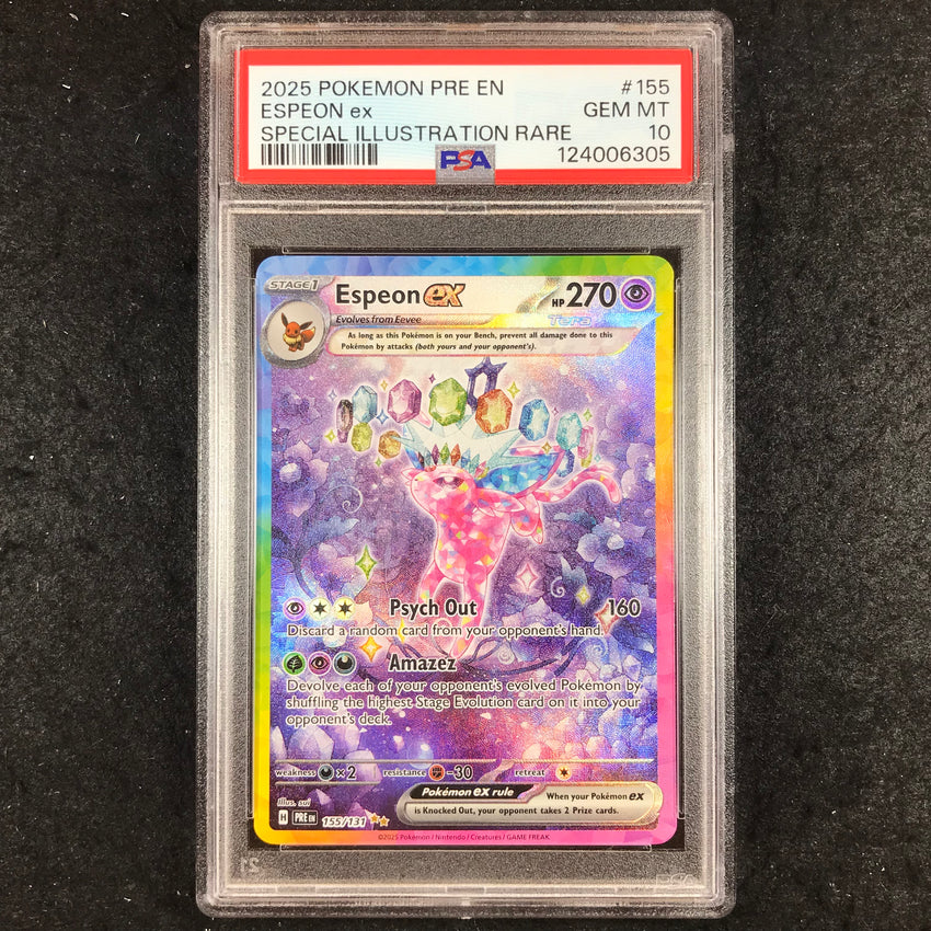PSA 10 Espeon ex - 155/131 - Special Illustration Rare Prismatic Evolutions 305-Cherry Collectables