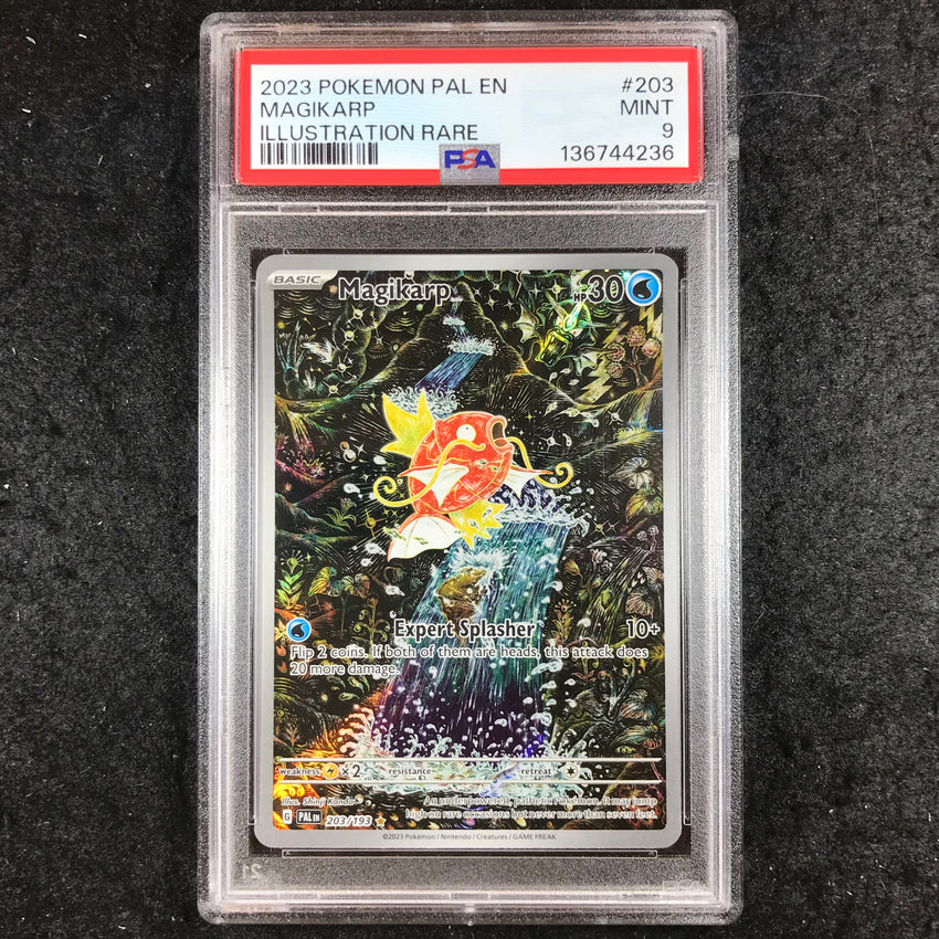 PSA 9 Magikarp - 203/193 - Illustration Rare Pokemon Paldea Evolved 236-Cherry Collectables