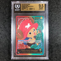 BGS 9.5 Tony Tony.Chopper - OP08-001 L - TEXTURED GOLD Anime 25th Collection 317